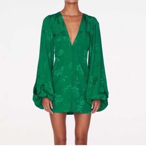 Rat & Boa Isabella  Green Long Sleeve Dress